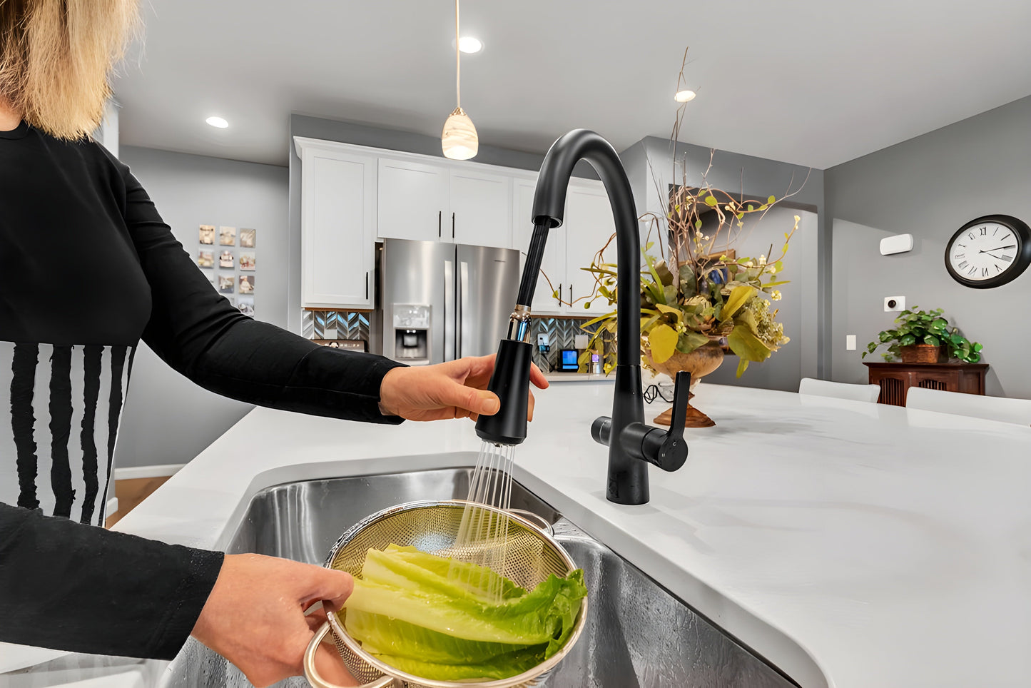 AquaNuTech 4N1 Aqua-System PLUS Contemporary Faucet with FL1000 Filtration System New - 4N1CASPLUS-CH