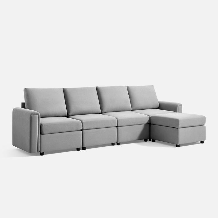 LINSY HOME RUBIK I 4 Seats with Ottoman - US-LH-SPF-Sofa-S900-A11-41-0-00