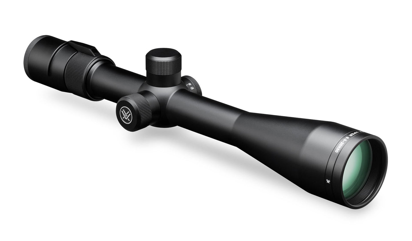 Vortex Optics Viper 6.5-20x50 PA SFP Riflescope Mil-Dot MOA, 30mm Tube with Pro 30mm High Rings (1.18in) and Free Hat Bundle - VPR-M-06MD_TRH-2Pk_121-53-BCA