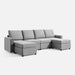 LINSY HOME RUBIK I 4 Seats with 2 Ottomans - US-LH-SPF-Sofa-S900-A11-42-0-00