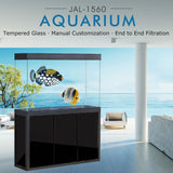 AQUA DREAM 175 GALLON TEMPERED GLASS AQUARIUM BLACK-AD-1560-ABK