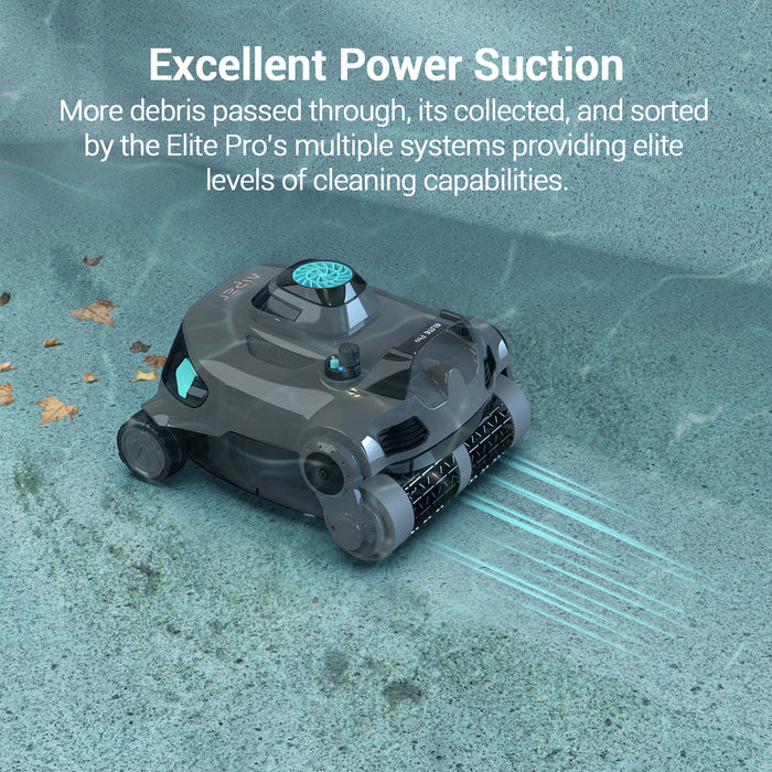 Aiper Wall Climbing Cordless Robotic Pool Cleaner Gray New - ELITE-PRO