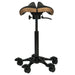 Salli Premium SwingFit Saddle Stool with Stylish Leather Upholstery