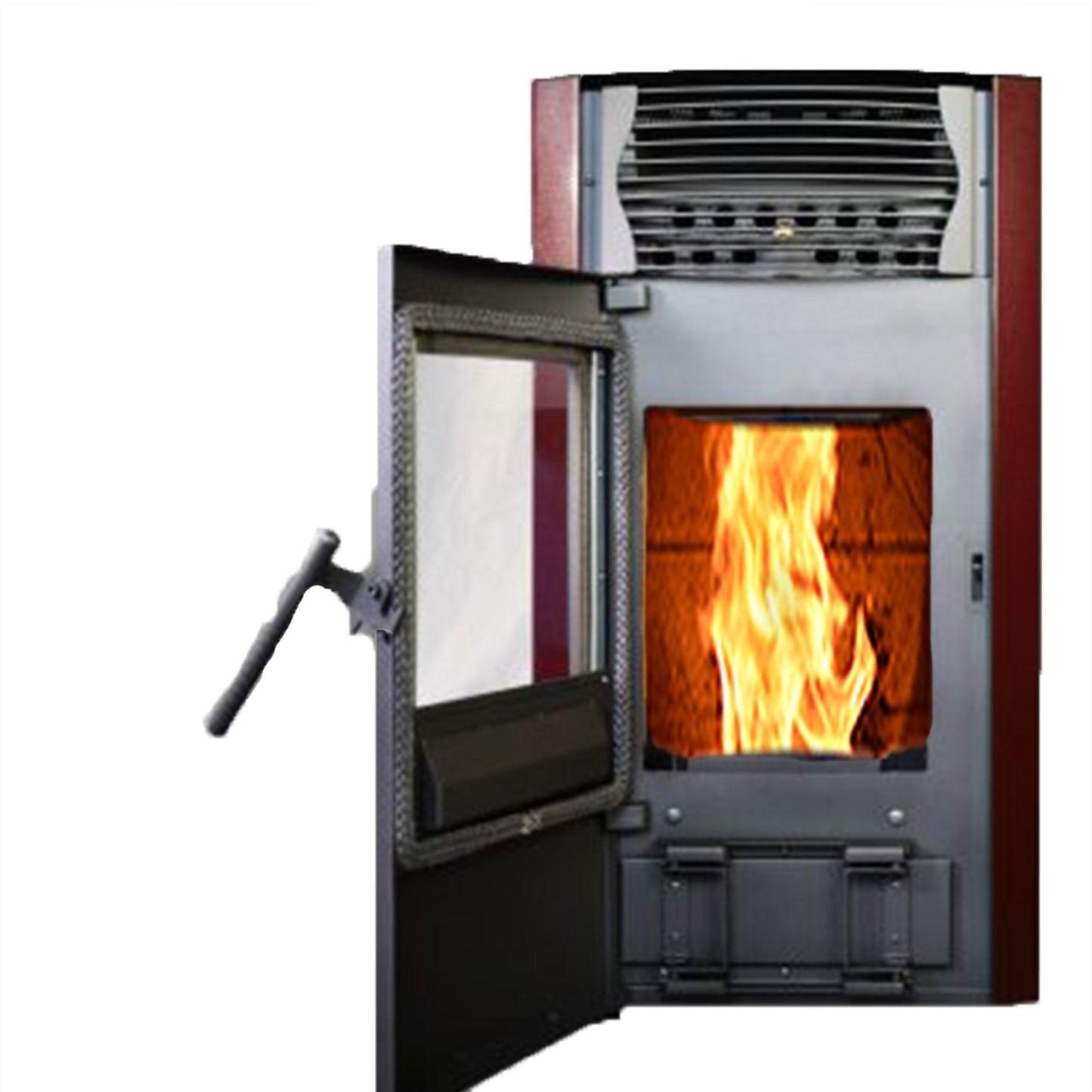 ComfortBilt HP50 2,200 sq. ft. Pellet Stove Auto Ignition 47 lb Hopper Burgundy New - HP50B