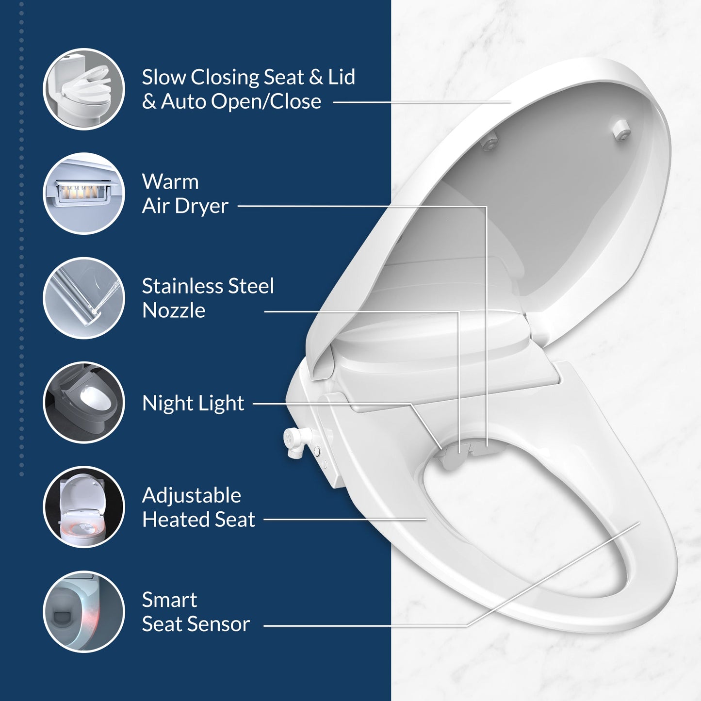 Bio Bidet Discovery DLS Bidet Seat - 7ZDISCDLSE 000