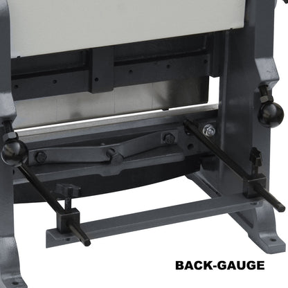 Kaka industrial Sheet Metal Brake 3-In-1/12, 12-Inch Combination Sheet Metal Brake, Shear Press Brake 20-Gauge Capacity, Shears and Slip Roll Machine for Shear Bending Rolling, Brake Shear Roll Machine - 171001