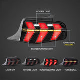 Auxbeam LED Tail Lights for 2010–2012 Ford Mustang, Smoked - ZC000162