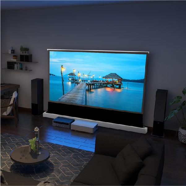 VIVIDSTORM S PRO Motorized Tension Floor Rising UST ALR Projector Screen