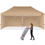 Mastercanopy Commercial Series- 10x10/10x15/10x20 Pop-up Canopy Tent with Sidewalls - B07XFM1KMJ