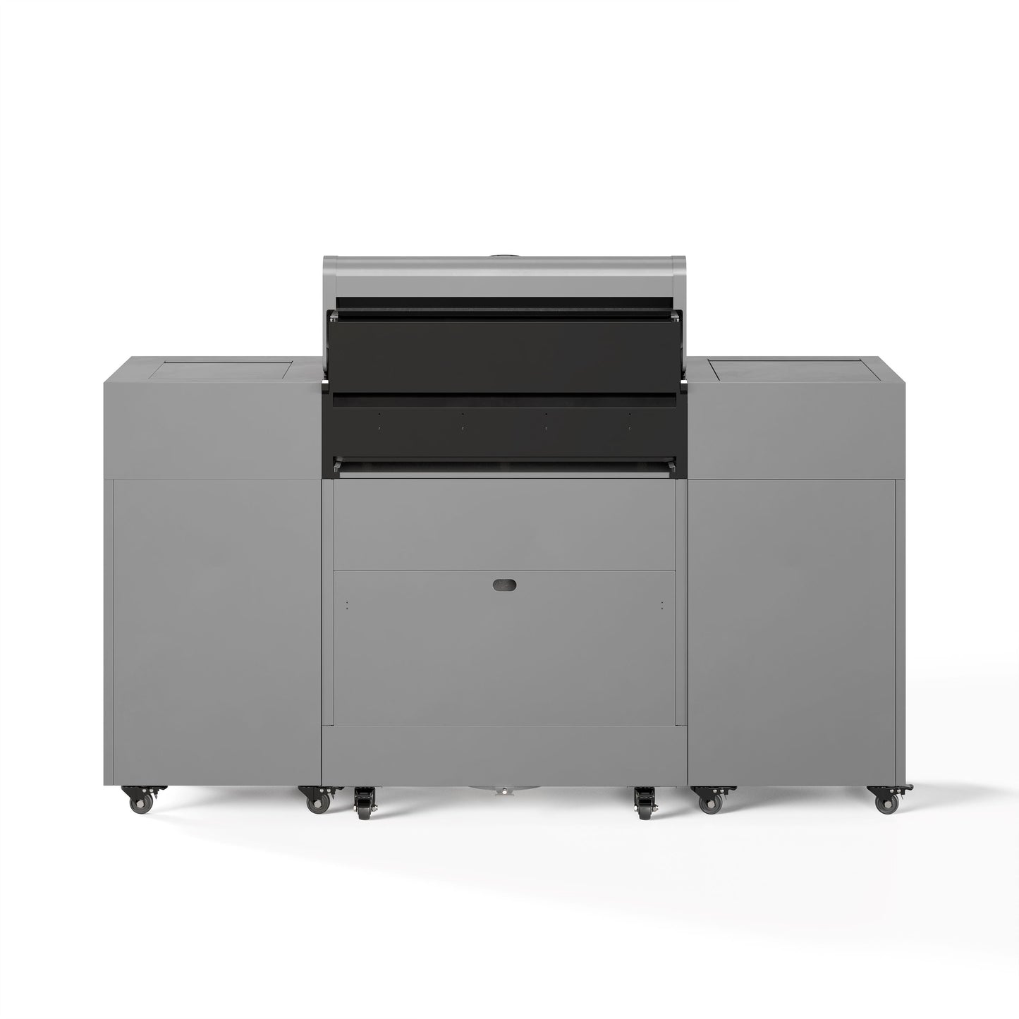 TYTUS Fresno 5-Burner LP/NG Convertible Grill in Gunmetal + Carbon Wood - TDT-021-0105