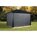 Sojag Cambridge #77 Gazebo 10'x12' With Mesh - Dark grey