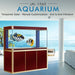 AQUA DREAM 175 GALLON TEMPERED GLASS AQUARIUM RED AND GOLD-AD-1560-RD