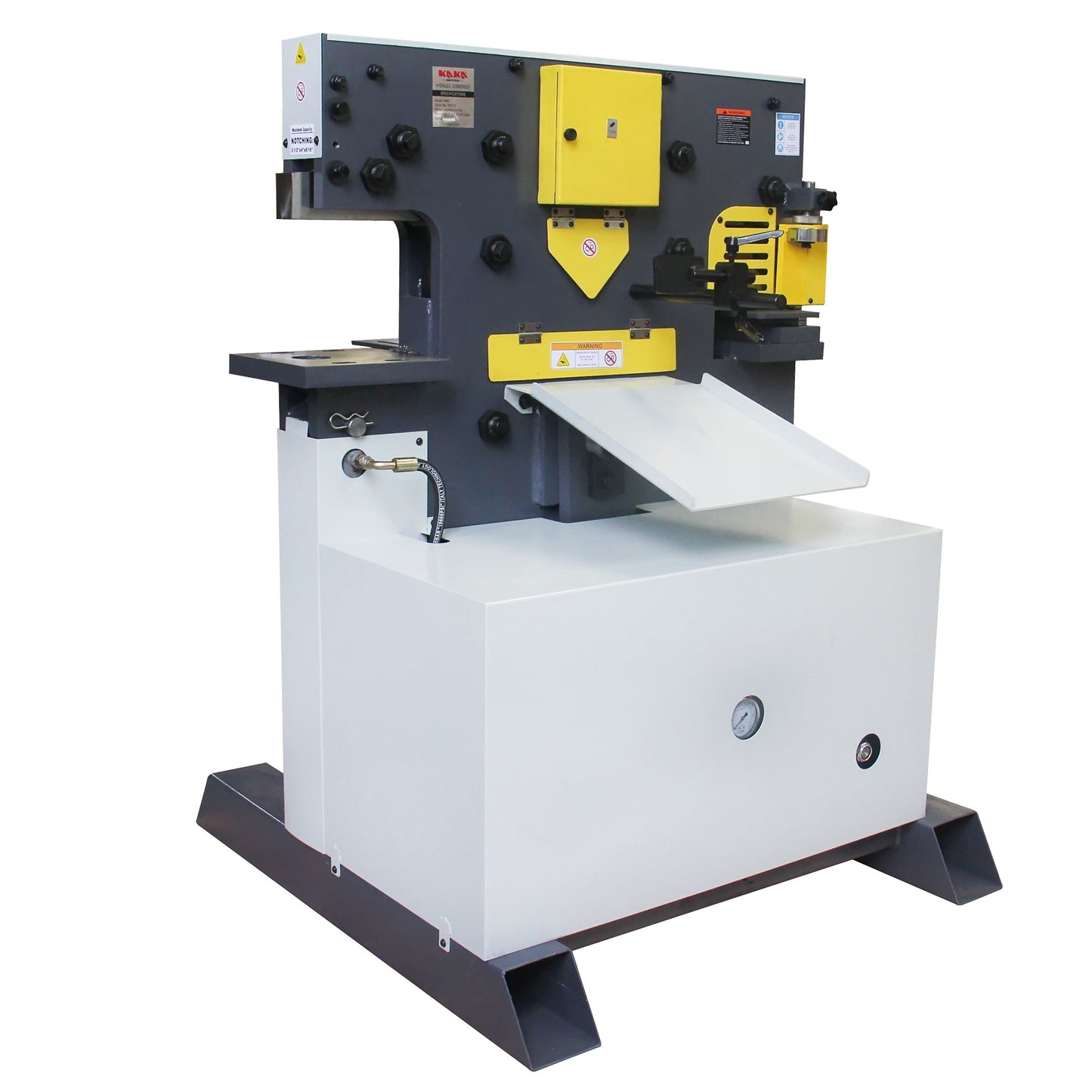 Kaka Industrial M-60, 60 Ton multi-function Metal Ironworker Punch Shear Notcher Brake 220V 3 phase - 181112V220