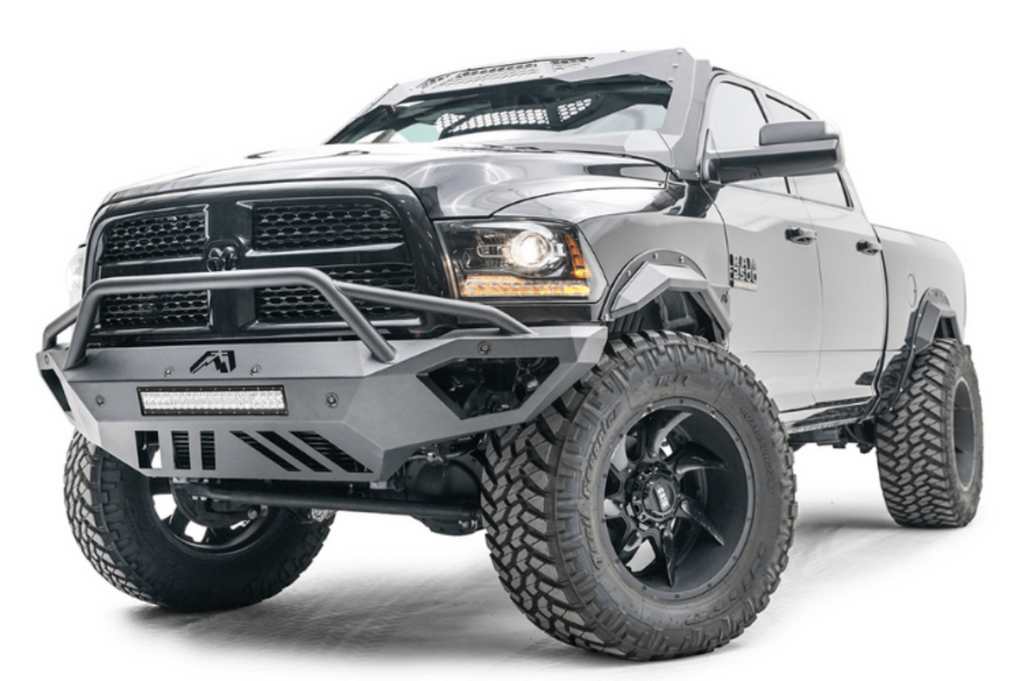 Fab Fours Open Fender Vengeance Pre-Runner Guard Truck Front Bumper 2016-2018 Dodge Ram 2500/3500 DR16-V4062-1