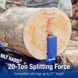 BILT HARD 20-Ton Gas Log Splitter, Hydraulic - TGA-0213