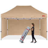 Mastercanopy Commercial Series- 10x10/10x15/10x20 Pop-up Canopy Tent with Sidewalls - B07XFM1KMJ