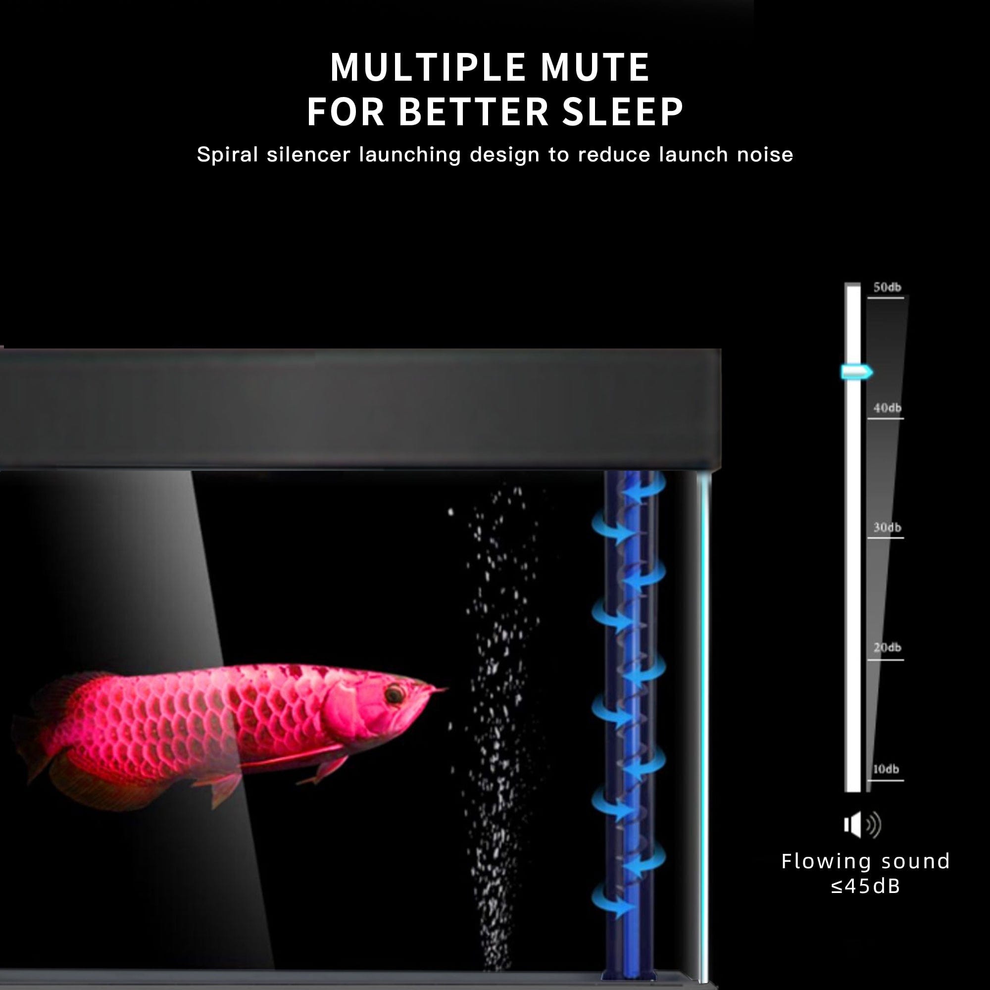 AQUA DREAM 100 GALLON TEMPERED GLASS AQUARIUM BLACK-AD-1060-ABK