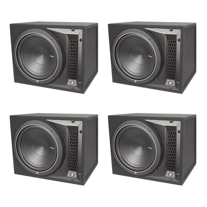 Rockford Fosgate Punch 12" 500W 4-Ohm Single Loaded Vented Enclosure 4 Pack - 194498