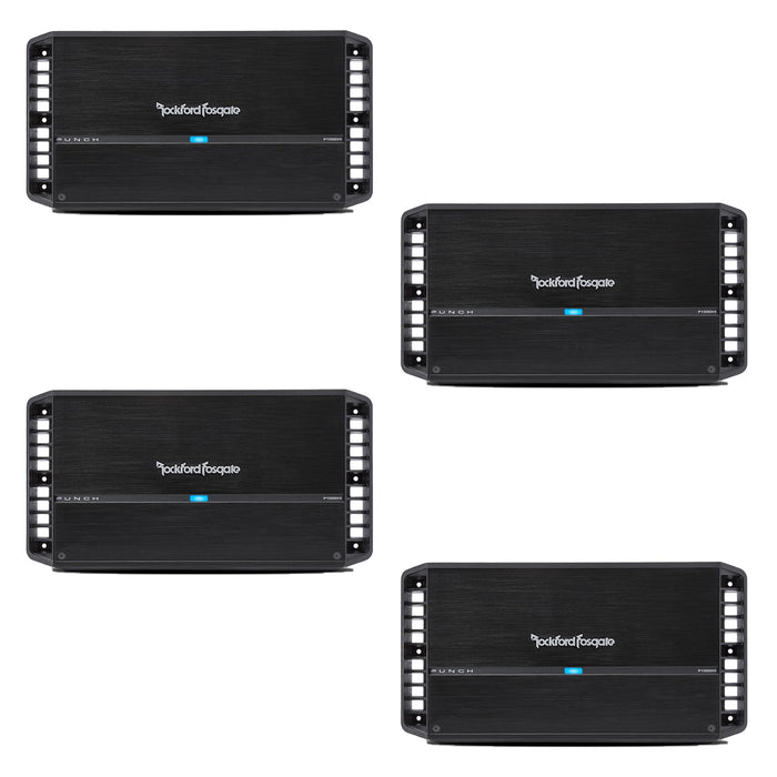 Rockford Fosgate P1000X5 Punch 1,000 W Class BD 5 Channel Car Amplifier 4 Pack - 194056