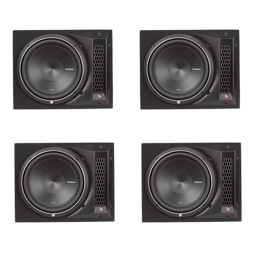 Rockford Fosgate Punch 12" 800W 1-Ohm Single Loaded Vented Enclosure 4 Pack - 194227