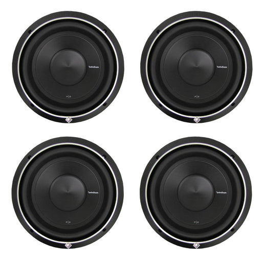 Rockford Fosgate P2D4-10 10 Inch 600 Watt 4-Ohm Car Audio Subwoofer 4 Pack - 194547