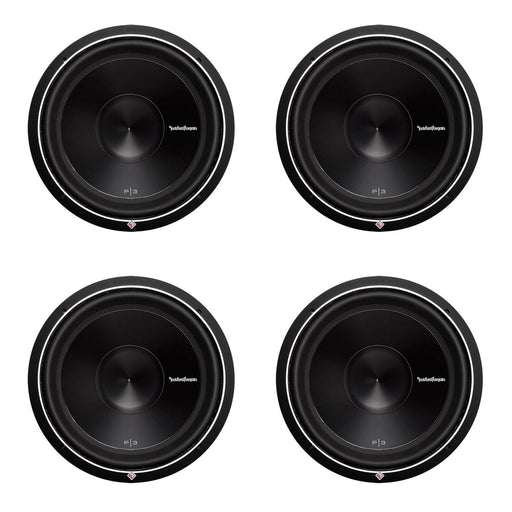 Rockford Fosgate 15" 1200 Watt 2-Ohm Car Audio Subwoofer Sub P3D215 4 Pack - 193911