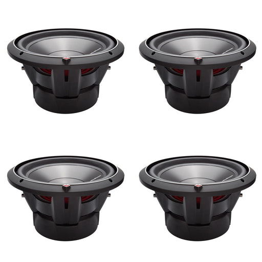 New Rockford Fosgate 12" 1200 Watt 4-Ohm DVC Car Audio Subwoofer Sub 4 Pack - 193917