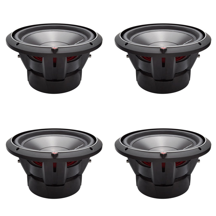 New Rockford Fosgate 12" 1200 Watt 4-Ohm DVC Car Audio Subwoofer Sub 4 Pack - 193917