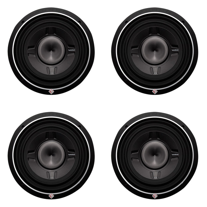 Rockford Fosgate 12" 800W Car Shallow/Slim Audio Subwoofer Sub P3SD212 4 Pack - 193899