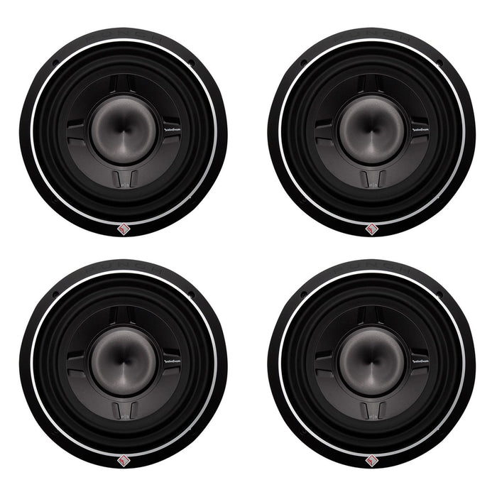 New Rockford Fosgate 10" 600 Watt Car Audio Shallow Subwoofer P3SD410 4 Pack - 194080