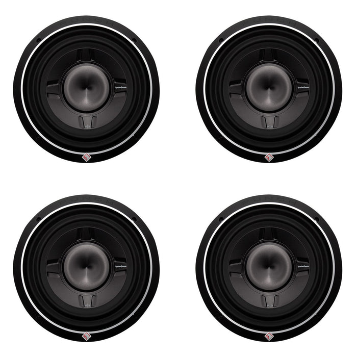 Rockford Fosgate 12 Inch 800 Watt Car Audio Shallow Subwoofer P3SD412 4 Pack - 194132