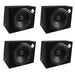 Rockford Fosgate 12-inch 400 Watt Loaded Car Subwoofer Sub Enclosure 4 Pack - 194037