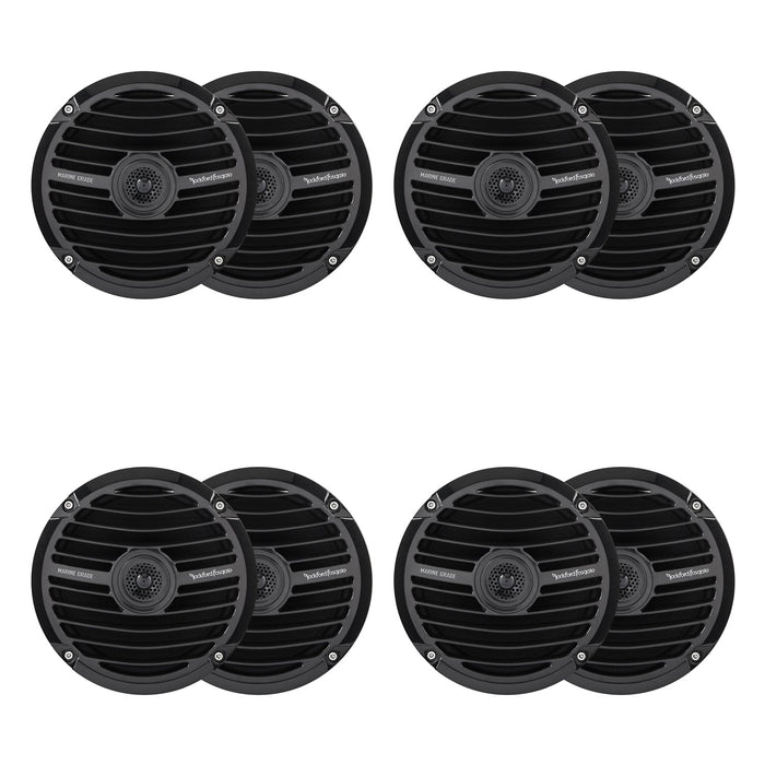 Rockford Fosgate Prime Marine 6.5" 150W 2Way Boat Full Range Speakers 4 Pack - 194518