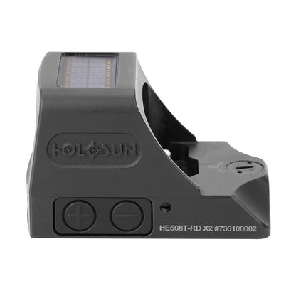 HOLOSUN Elite Red Dot Sight HE508T-RD X2 with Wearable4U Lens Cleaning Pen, Extra CR1632 Battery and W4U Lens Cleaning Cloth Bundle
