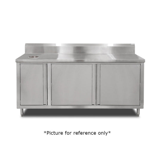 John Boos 4BU4R5-3672-R Work Table with Cabinet Base - JB4BU4R53672R