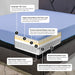 Bridgevine Home 12 inch Refresh Flex Head Latex Foam Hybrid Mattress and Adjustable Base Bundle, King Size - B108S00035