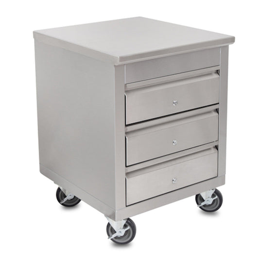 John Boos 4CD4-2724-CL Mobile Drawer Cabinet with Locks - JB4CD42724CL