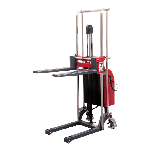 Pake Handling Tools Electric Forklift Stacker 880 lb Capacity 59" Lift Height 25.5" Fork New - PAKES01