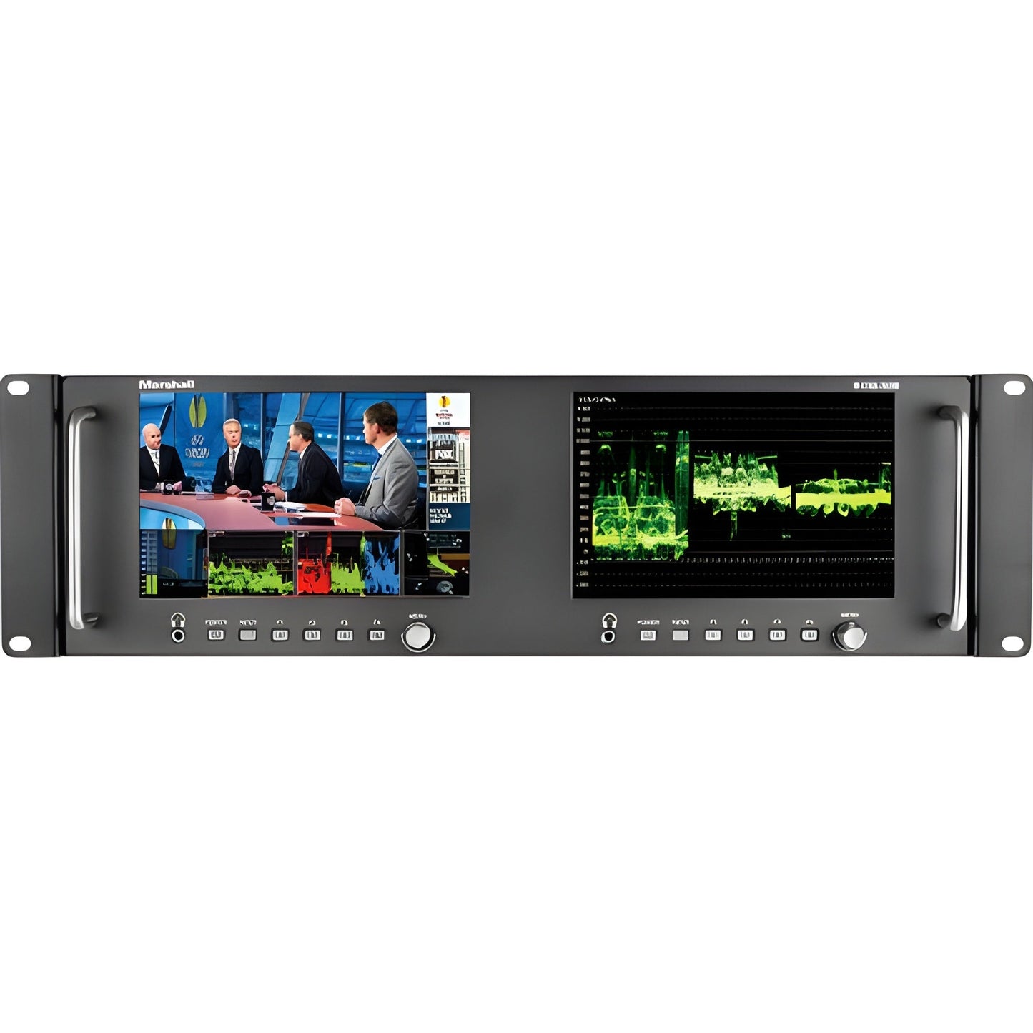 Marshall M-LYNX-702W Dual 7" Rack mountable with HDMI, 3G-SDI, Component, Composite Inputs - MLYNX702W