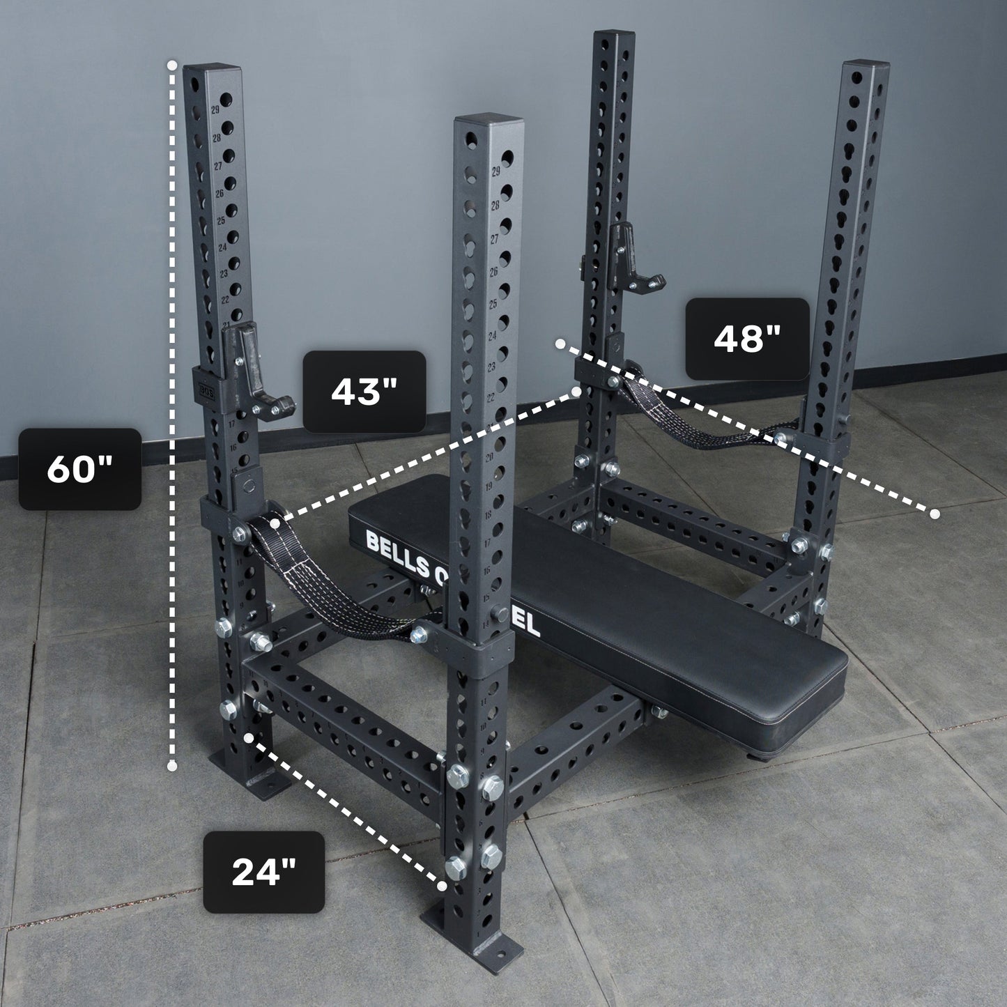 Bells Of Steel Hydra Four Post Converter Bench - 4POST-CNVT-HDR-SET