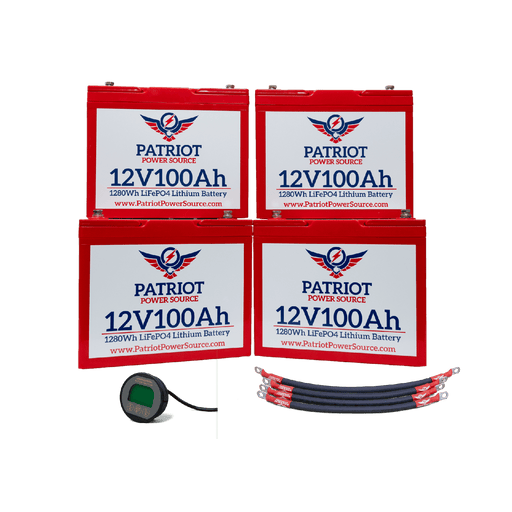 PATRIOT POWER 12V 400Ah/48V 100Ah BATTERY BUNDLE KIT for MARINE/RV