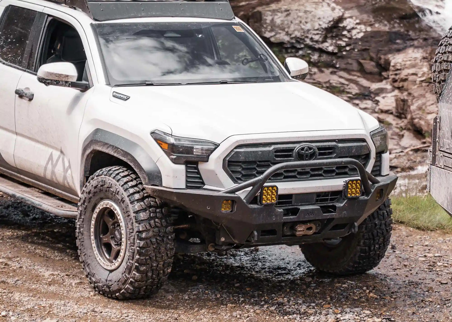 Backwoods Adventure Hi-Lite Overland Toyota Tacoma Front Bumper 4th Gen (2024-2026) [Prerunner Bull Bar] - BWTT4F-9870