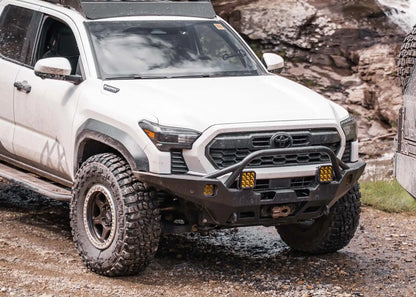Backwoods Adventure Hi-Lite Overland Toyota Tacoma Front Bumper 4th Gen (2024-2026) [Prerunner Bull Bar] - BWTT4F-9870