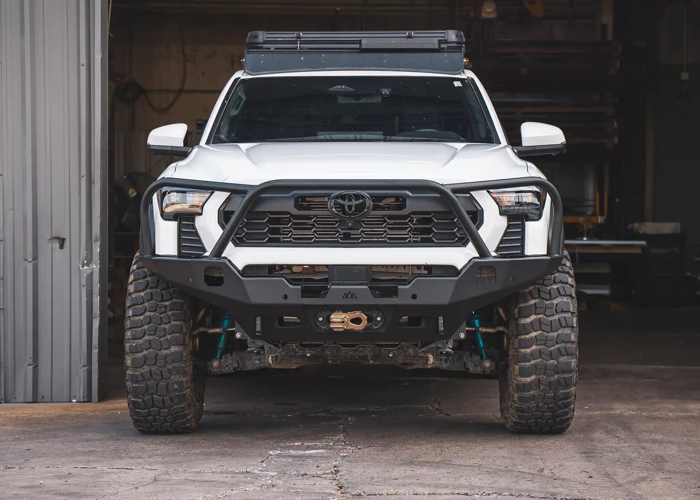 Backwoods Adventure Hi-Lite Overland Toyota Tacoma Front Bumper 4th Gen (2024-2026) [Bull Bar] - BWTT4F-9865