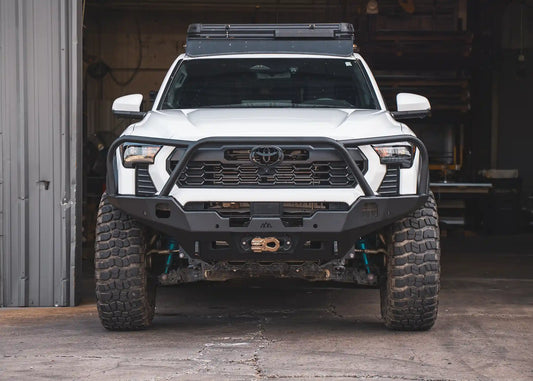 Backwoods Adventure Hi-Lite Overland Toyota Tacoma Front Bumper 4th Gen (2024-2026) [Bull Bar] - BWTT4F-9865