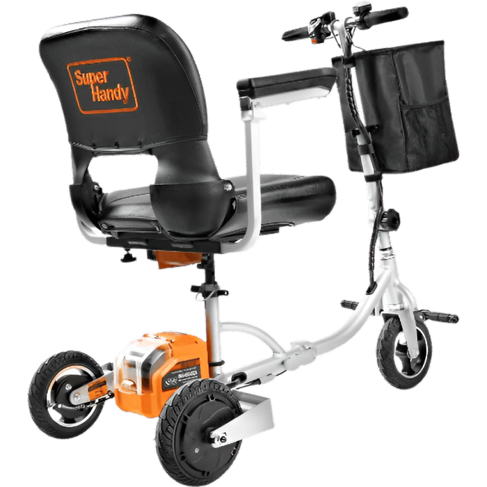 Super Handy GUT140 48V 3-Wheeled Lightweight Long Range with Extra Battery Folding Mobility Scooter New