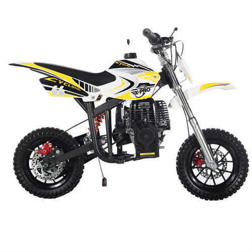 X-PRO Cyclone 40cc Mini Dirt Bike With Hand Pull Start! Chain Drive, Disc Brakes - DB-Z005-Red