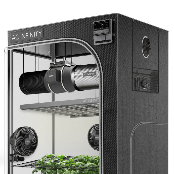 AC Infinity ADVANCE Grow Tent System 5' x 5' | 6-plant Kit | Integrated Smart Controls To Automate Ventilation, Circulation, Full Spectrum LM301H EVO LED Grow Light AC-PKB55