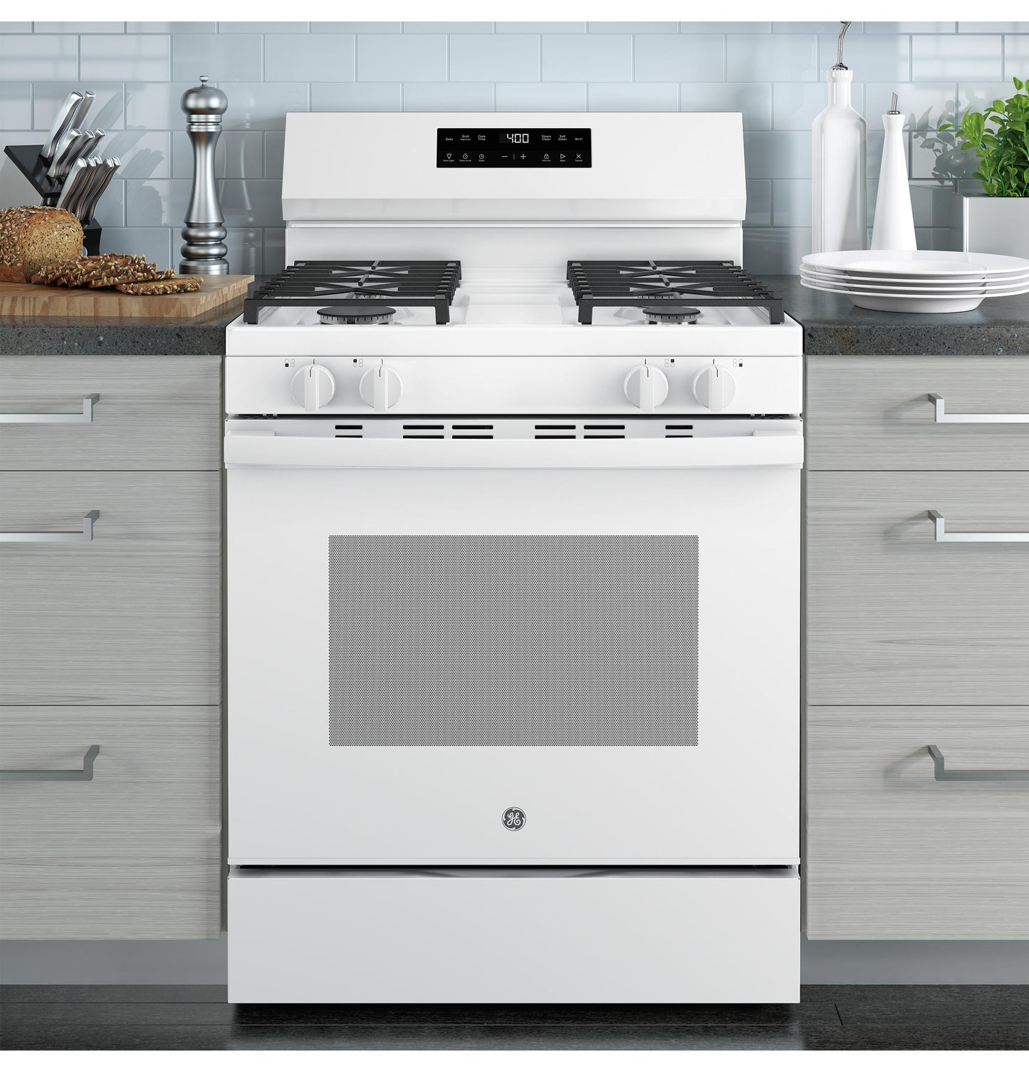 GE APPLIANCES GGF400PVWW GE(R) 30" Free-Standing Gas Range - GGF400PVWW-KT