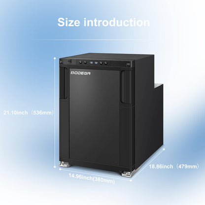 BODEGA 12 Volt RV Refrigerator 45L/1.6cu.ft RV Fridge and Freezer